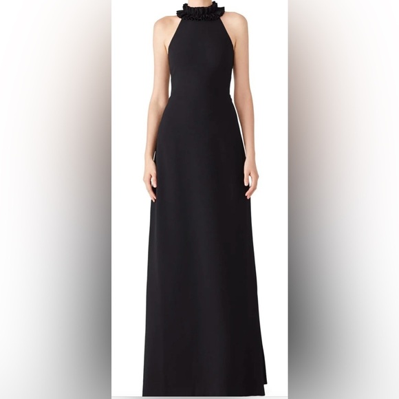 Trina Turk Dresses & Skirts - Trina Turk Black High Ruffle Gown Size 4